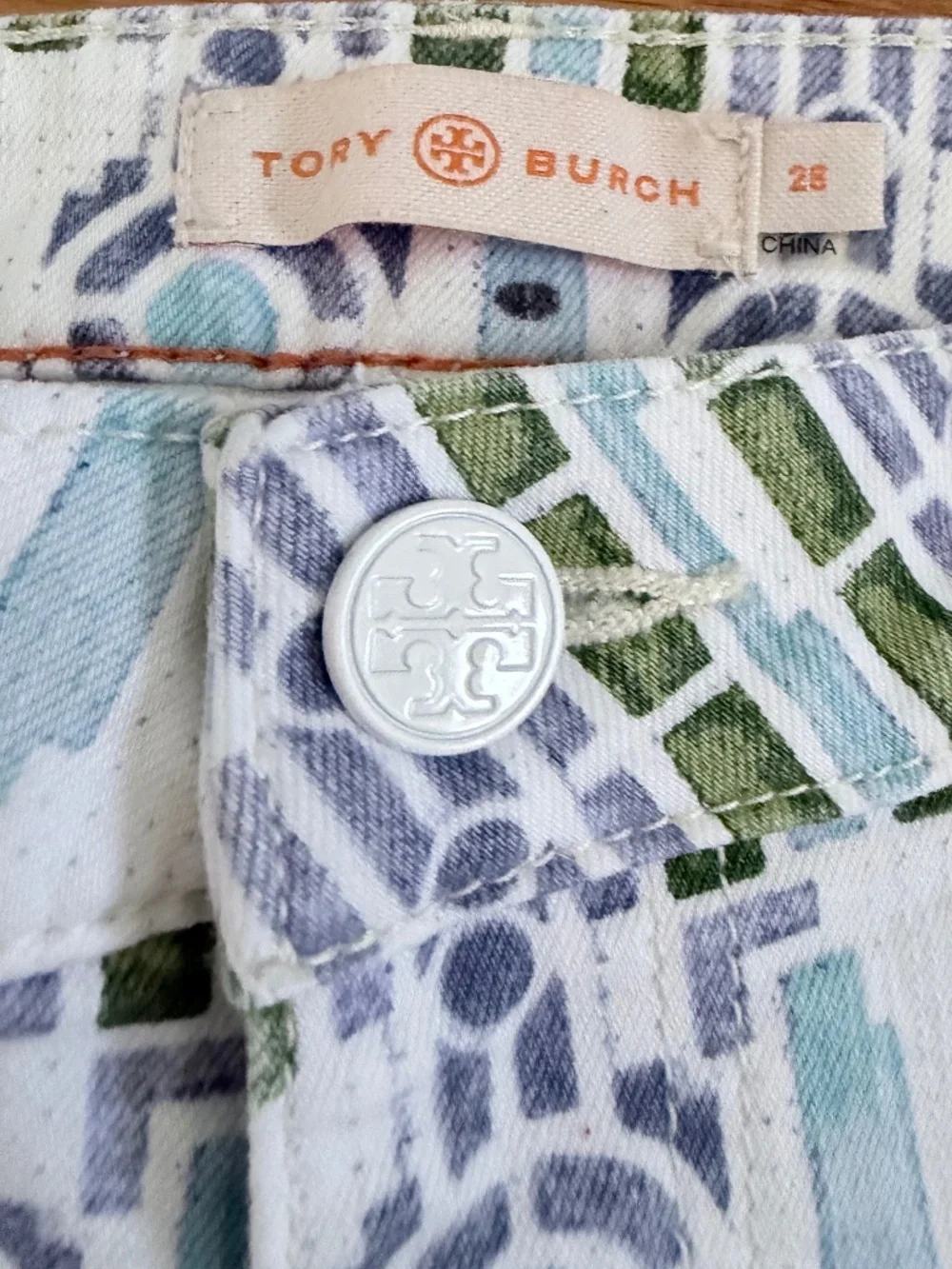 Tory Burch Alexa Cropped Skinny Jeans (28)